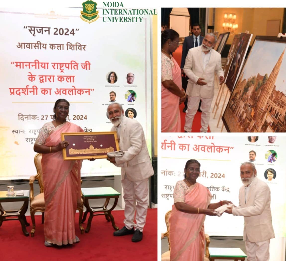 NIU Dean, Dr. Nihar Das Awarded the Rashtapati Bhawan's Artist-In-Residence Programme